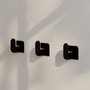 Wallity Luxa Metal Hanger Negro Set de 3